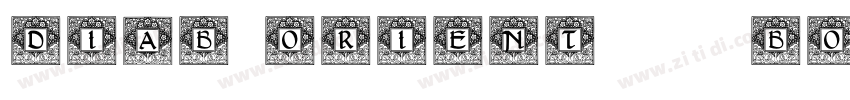 Diab Orient 012 Bold字体转换